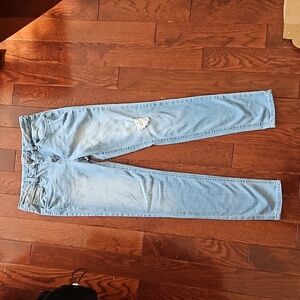 Studio V Girls Distressed Light Blue Jeans Sz 14